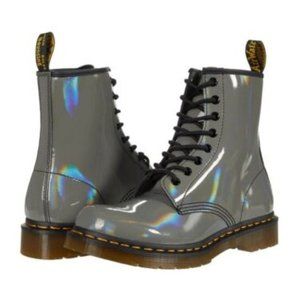 Dr. Martens 1460 Gunmetal Rainbow Patent Leather Boot
